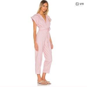 Tularosa Blush Pink Jumpsuit with Tie Waist